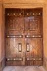 Ushaiger Heritage Village, Riyadh, Saudi Arabia. Decorative old wooden door. Art Print